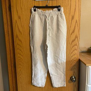 Faded linen pants